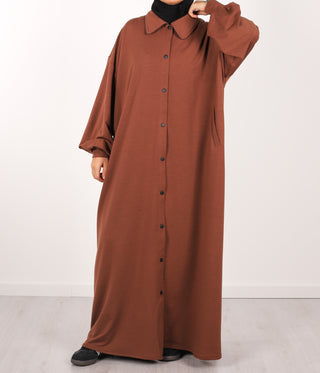 abaya montoni coton